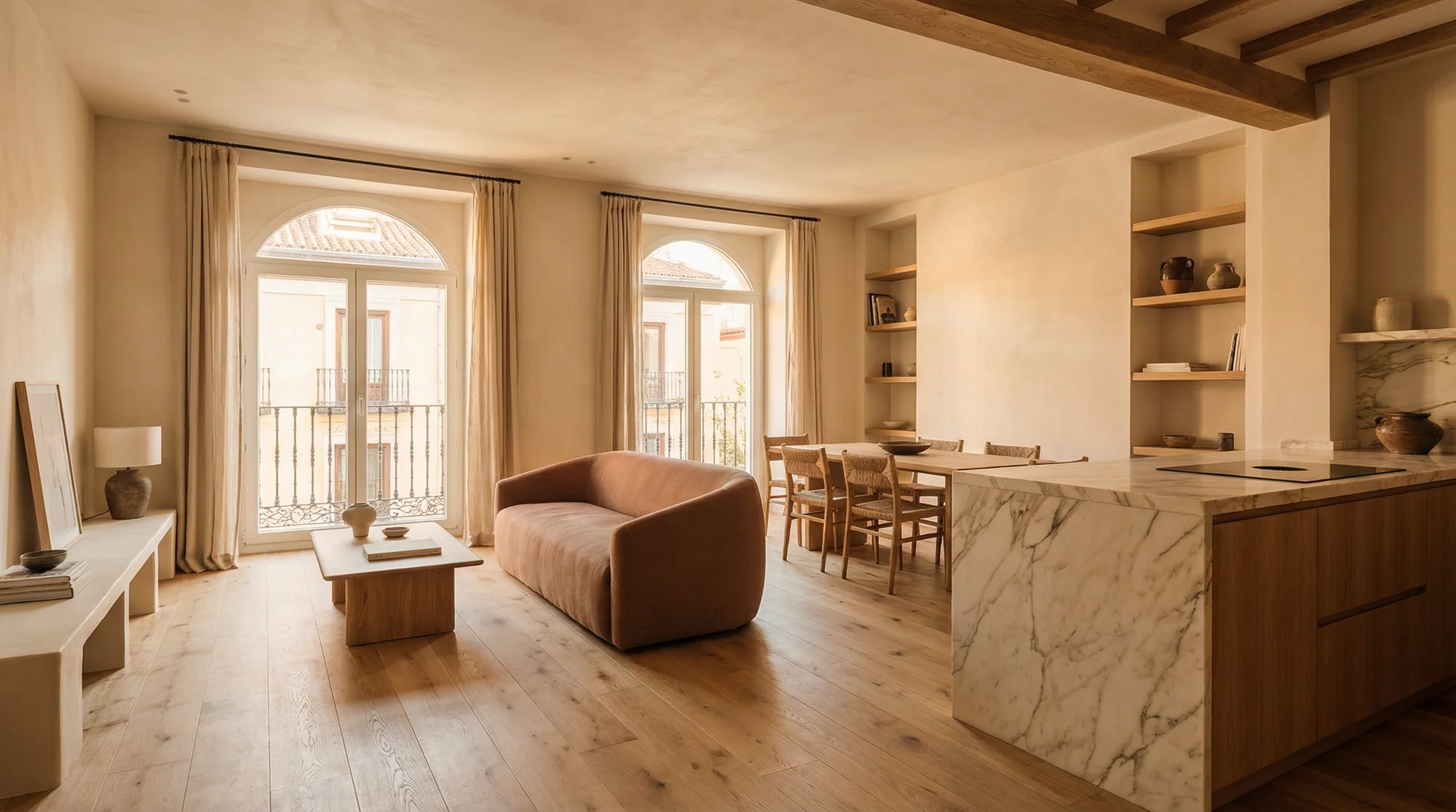 Reforma integral de salón y cocina